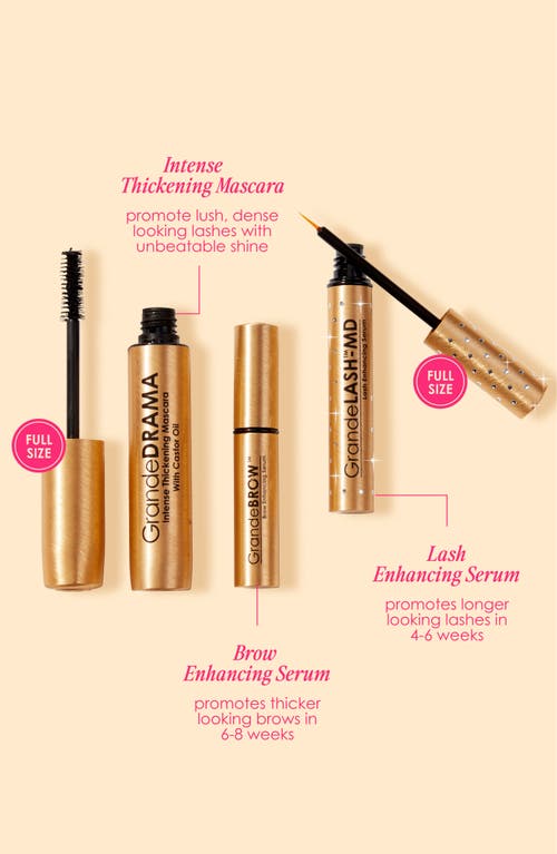 Grande Cosmetics Lash And Brow Vibes Mascara And Lash Serum Set