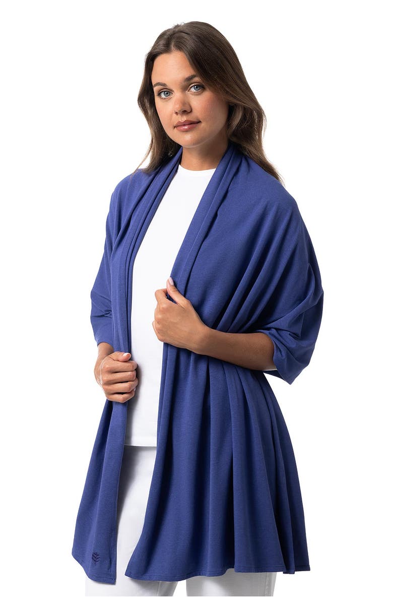 Coolibar Beach Shawl - UPF 50+ Sun Protection - Sanibel, Alternate, color, Future Dusk