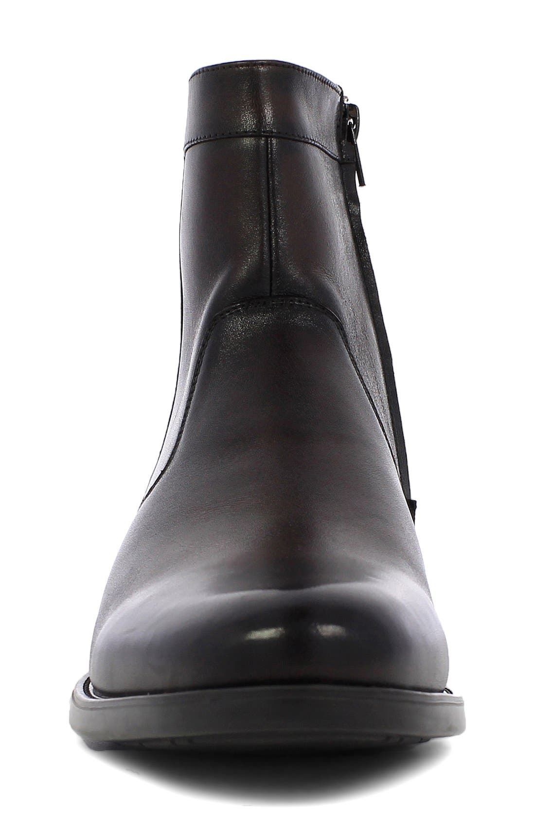 'Midtown' Zip Boot, Alternate, color, BROWN LEATHER