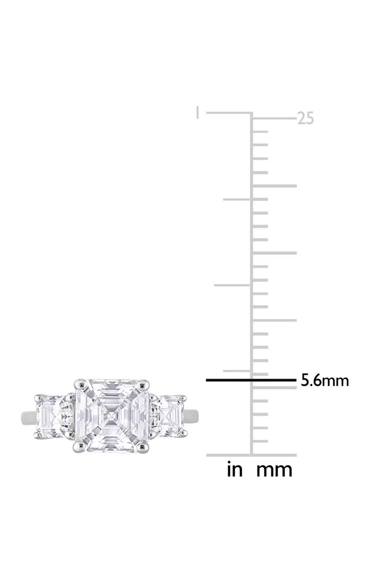 Julianna B. 3-1/2CT DEW Moissanite 3-Stone Ring, Alternate, color, Sterling Silver
