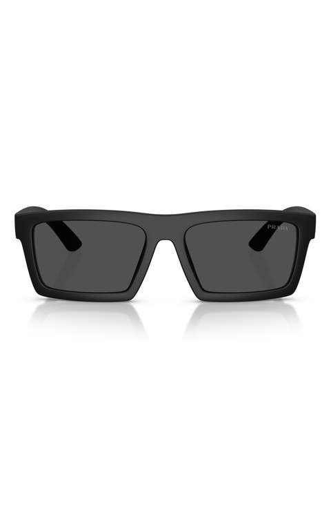 58mm Rectangular Sunglasses