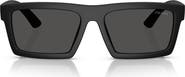 Prada Linea Rossa 58mm Rectangular Sunglasses