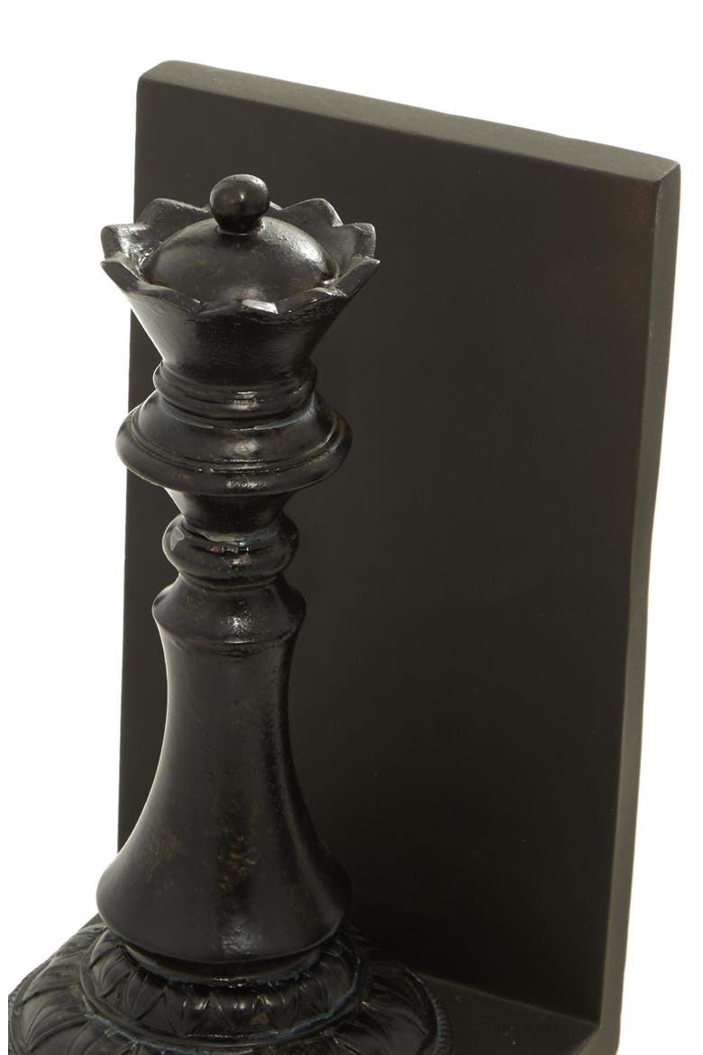 Chess Bookends, Alternate, color, BLACK