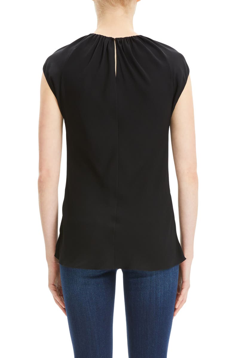 Theory Gathered Silk Top, Alternate, color,