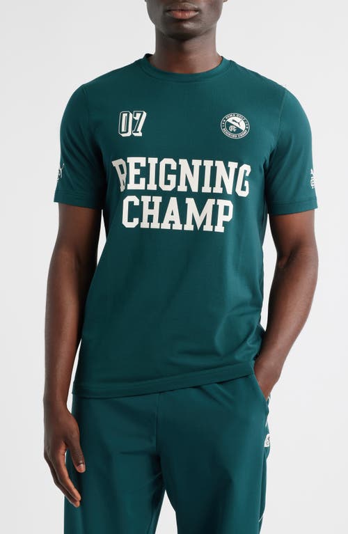 PUMA GOLF x Reigning Champ Modalon Graphic T-Shirt in Green Terrain  product