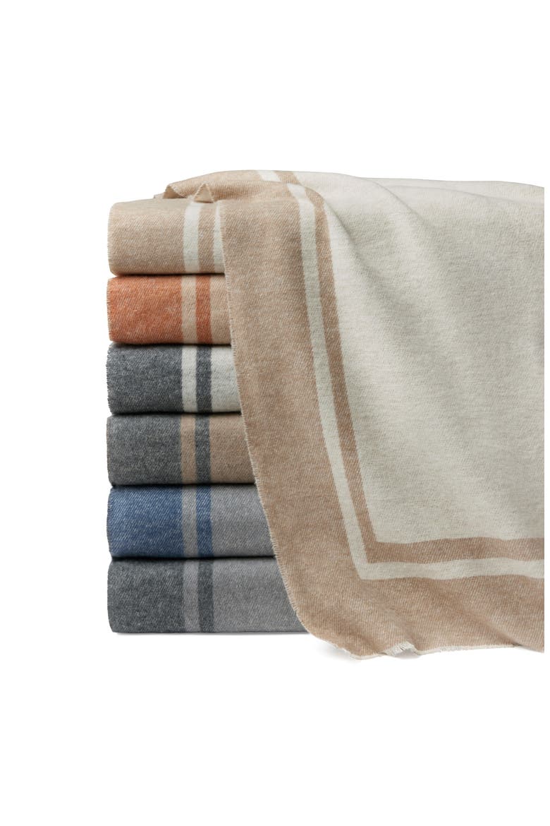 Viletta Throw Blanket, Alternate, color, SAND/ RUST
