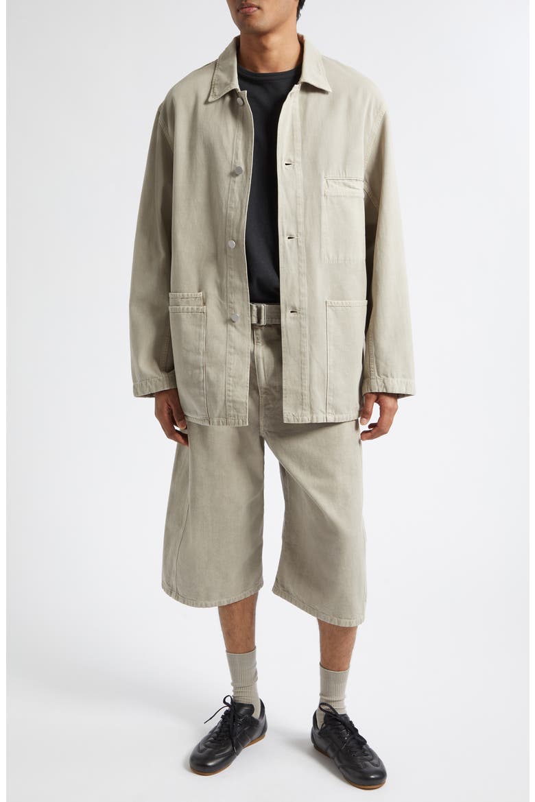 Cotton Twill Utility Overshirt, Alternate, color, MOONSTONE