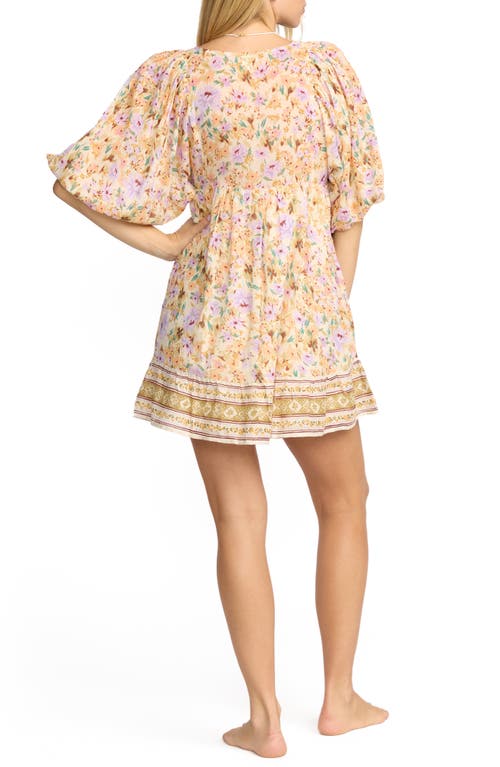 Billabong Ambers Floral Print Minidress In Multi