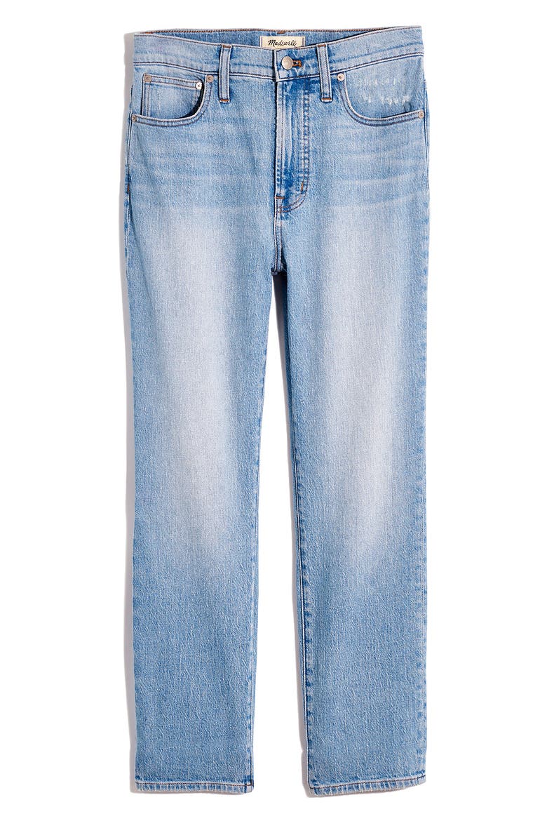 The Perfect High Waist Tapered Jeans, Alternate, color, FIORE WASH