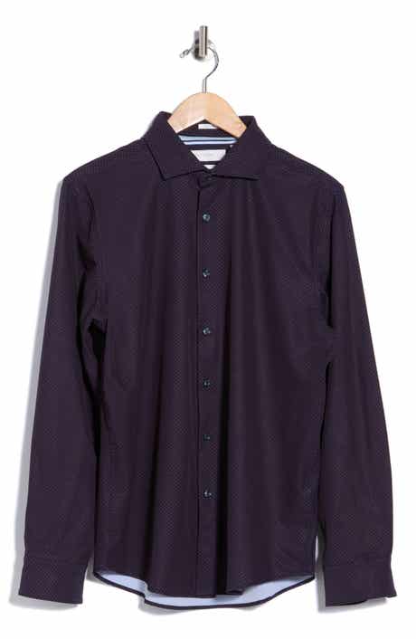 Geo Dressy Tech Button-Up Shirt