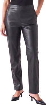FIFTEEN TWENTY Laurel High Waist Faux Leather Straight Leg Pants