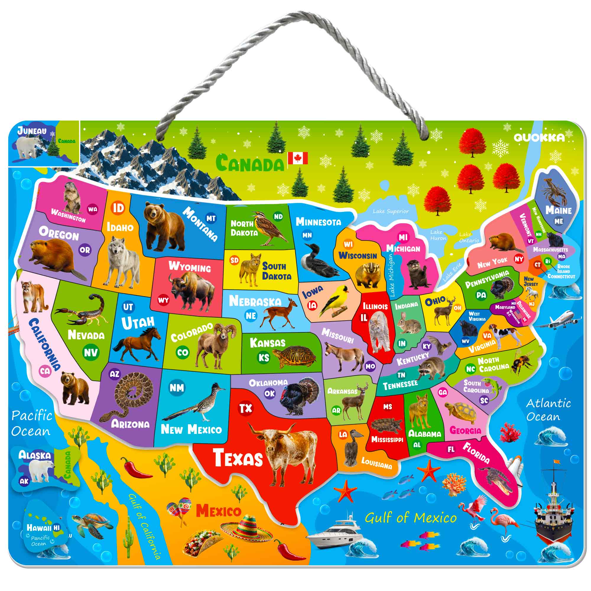 USA Map Magnetic