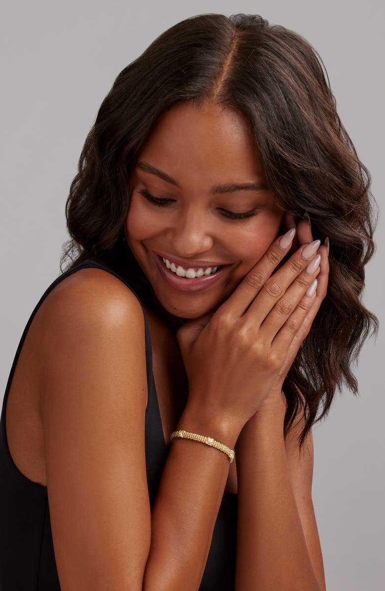 LAGOS Embrace Triple Pavé Diamond Station Bracelet, Alternate, color, Gold Metallic