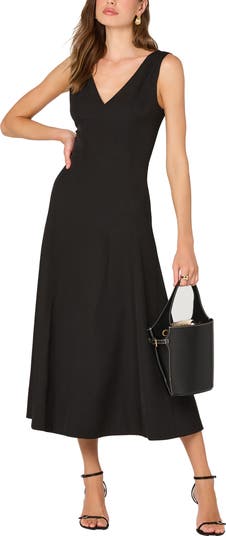 V-Neck Midi Dress