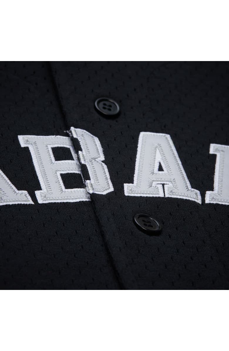 Mitchell & Ness Men's Mitchell & Ness Black Alabama Crimson Tide On The Clock Full-Button Fashion Jersey, Alternate, color, Black