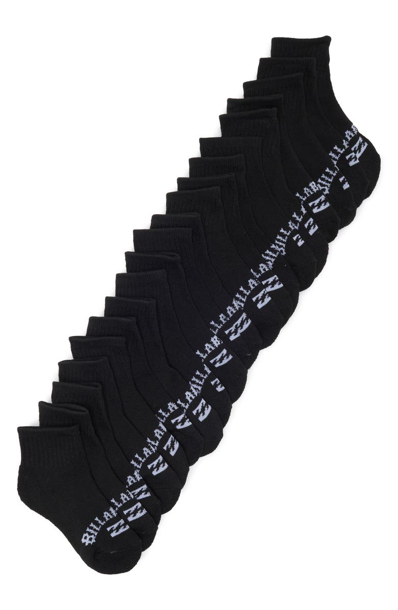 Billabong Kids' 10-Pack Quarter Socks, Main, color, 