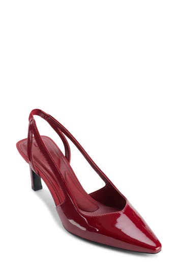 Dkny Carson Pointed Toe Slingback Pump In Red