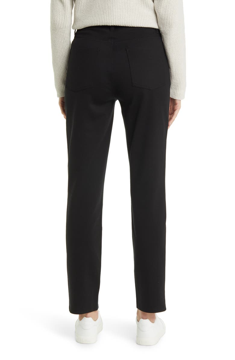 Eileen Fisher High Waist Ponte Knit Slim Fit Jeans, Alternate, color, 