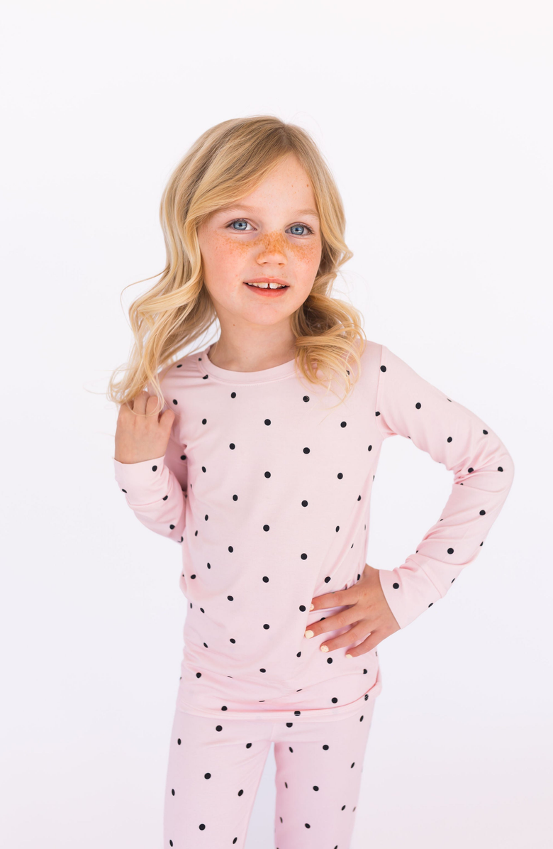In My Jammers Polka Dot Two Piece Sleepwear Set, Alternate, color, Blush Polka Dot