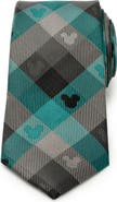 Cufflinks, Inc. x Disney Mickey Silhouette Plaid Silk Tie