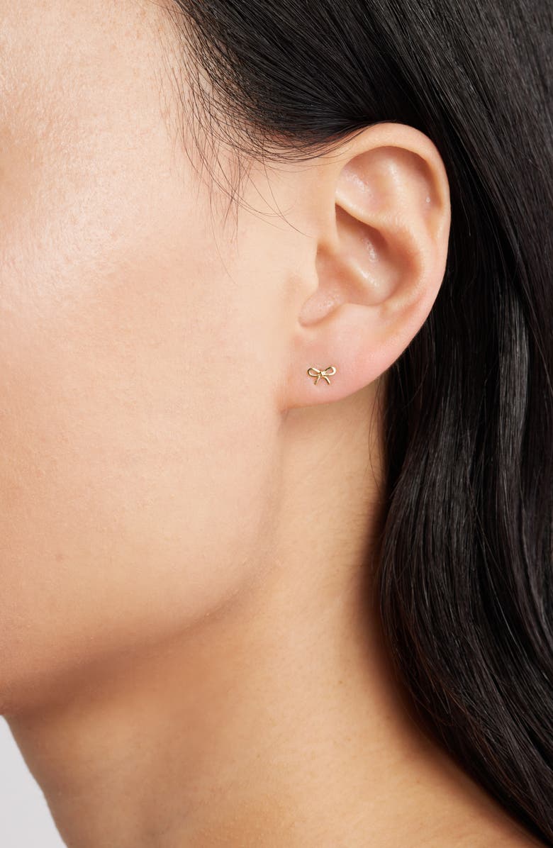 Set & Stones Bow Stud Earrings, Alternate, color,