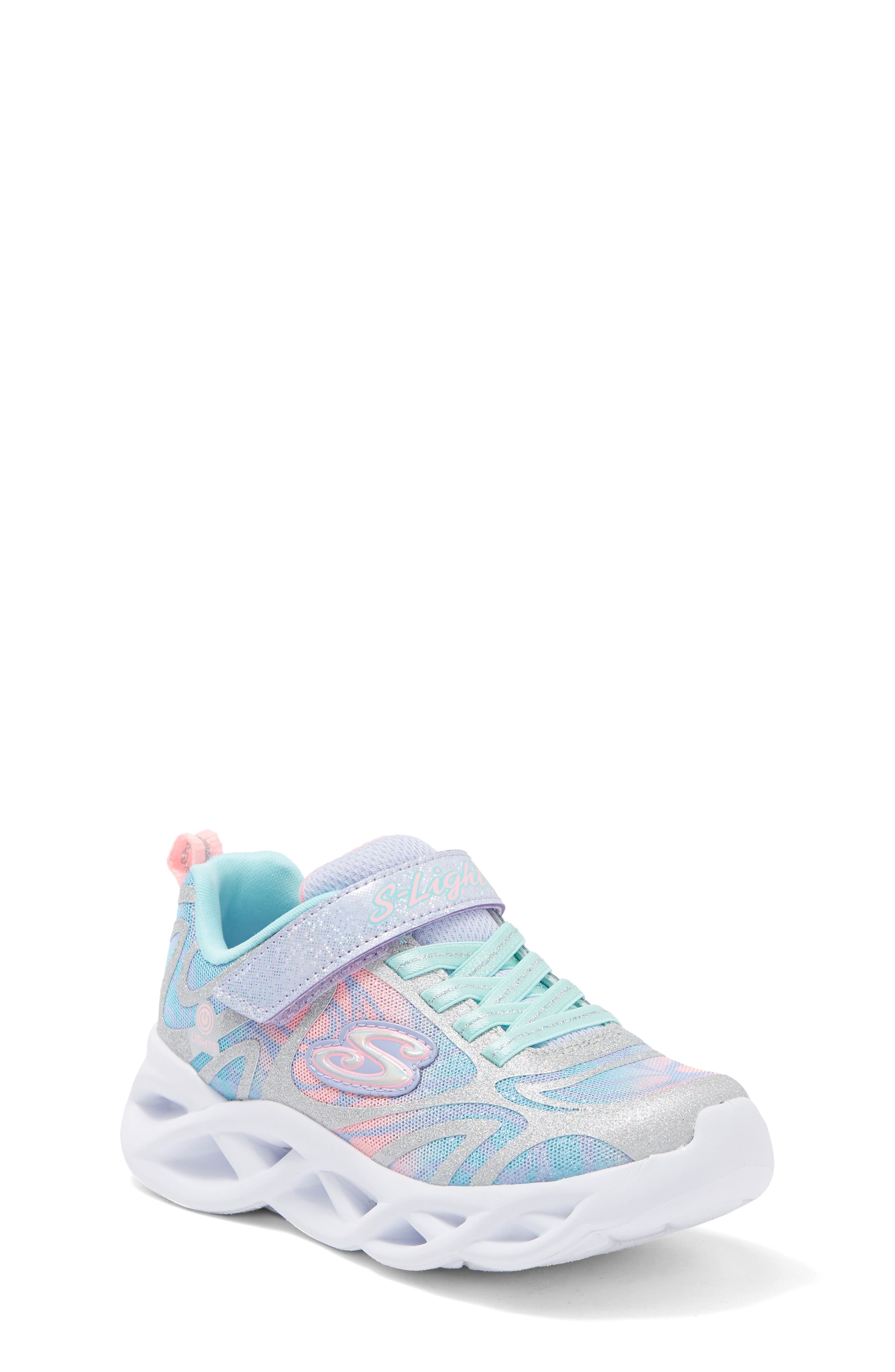 SKECHERS S Lights Twisty Brights Dazzle Flash Sneaker, Main, color, 