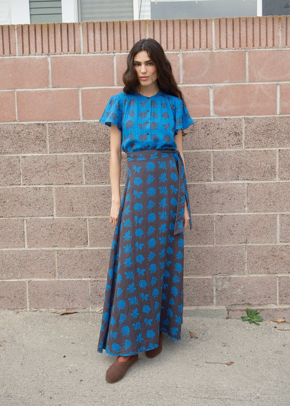 Sangria Reversible Maxi Wrap Skirt - image 2
