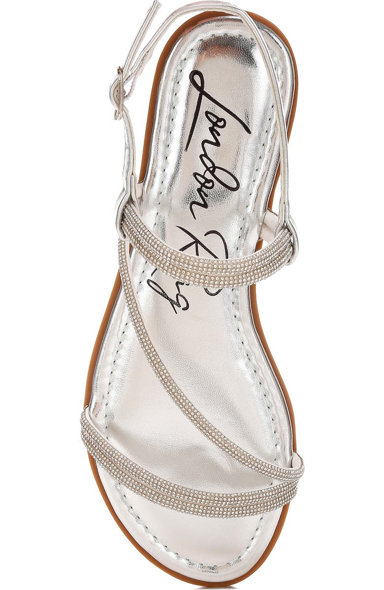 LONDON RAG Bawley Crystal Embellished Flat, Alternate, color, Silver