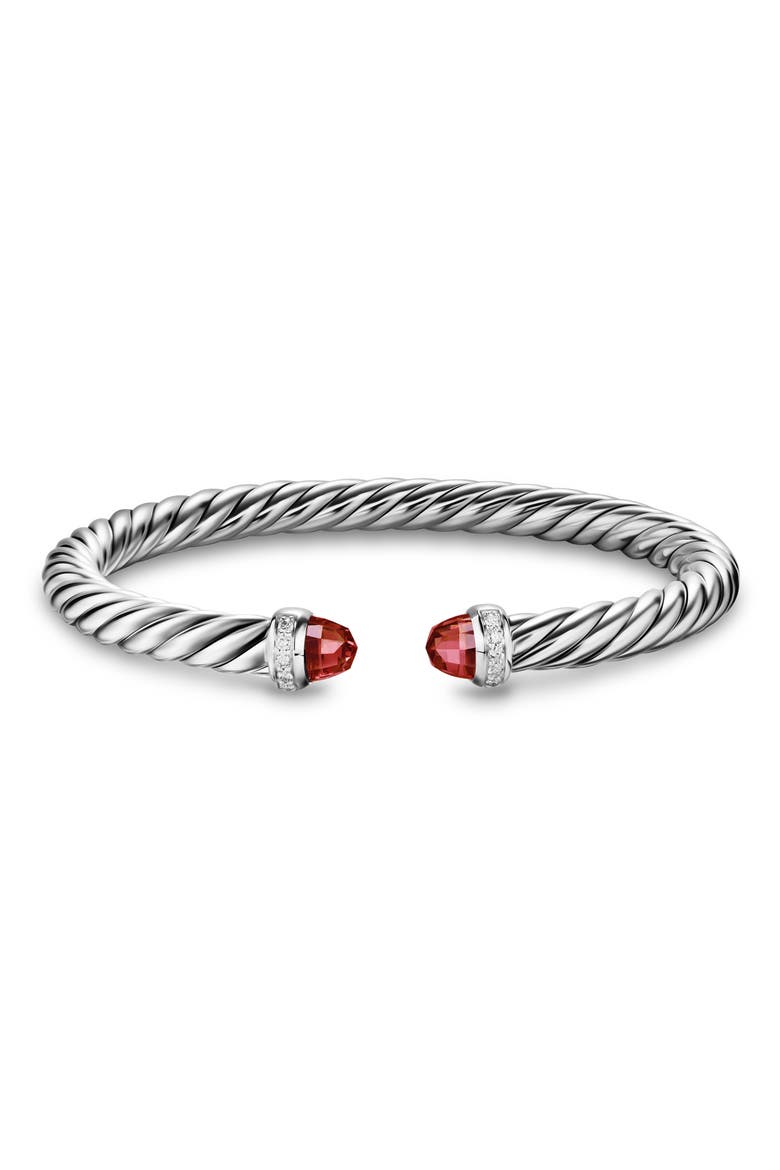 Cable Flex Bracelet, Alternate, color, RHODOLITE GARNET