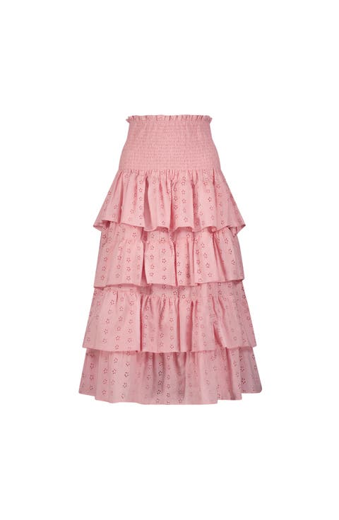 Karmin Womens Ruffle Skirt