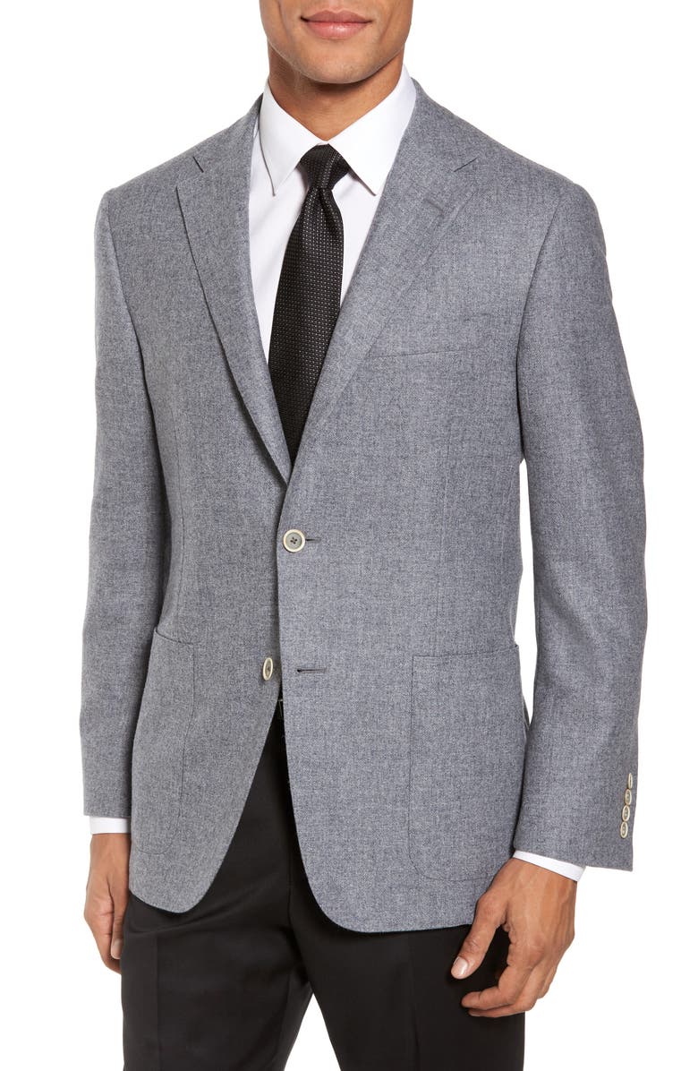 Hickey Freeman Classic B Fit Wool & Cashmere Blazer, Main, color, 