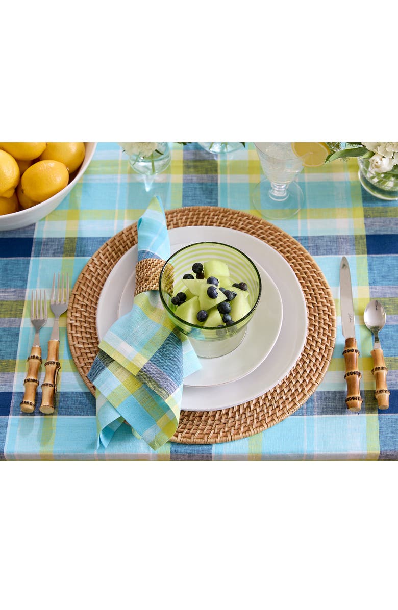 Solino Home Linen Dinner Napkins - Summer Madras Plaid, 20" x 20", Alternate, color,