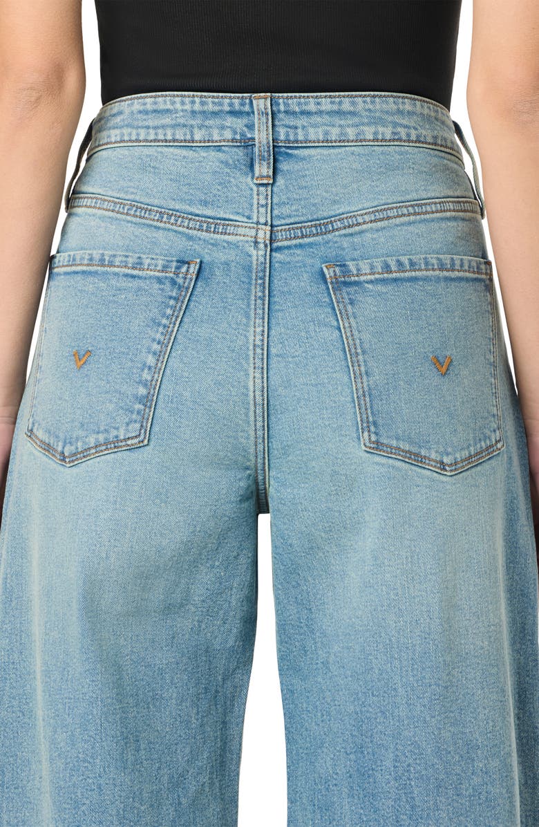 Hudson Jeans Jolene High Waist Wide Leg Jeans, Alternate, color, Risque