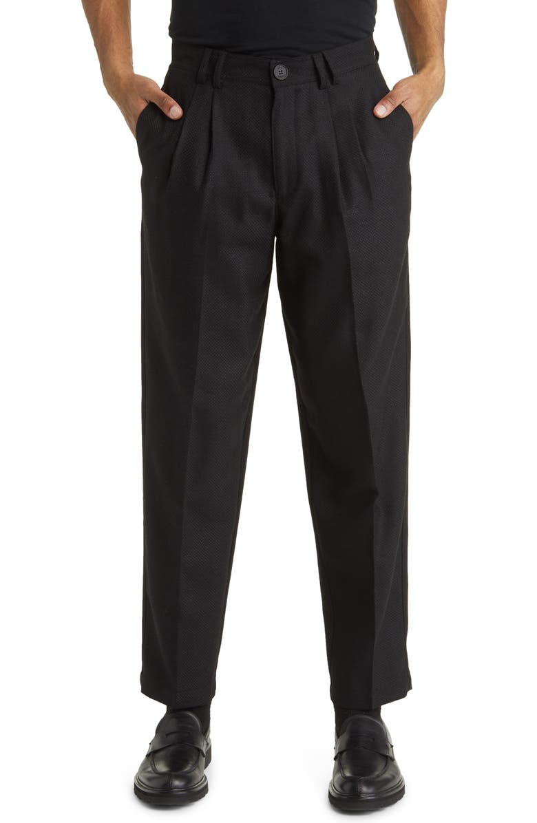 Wax London Club Wool Blend Pleated Trousers, Main, color, 