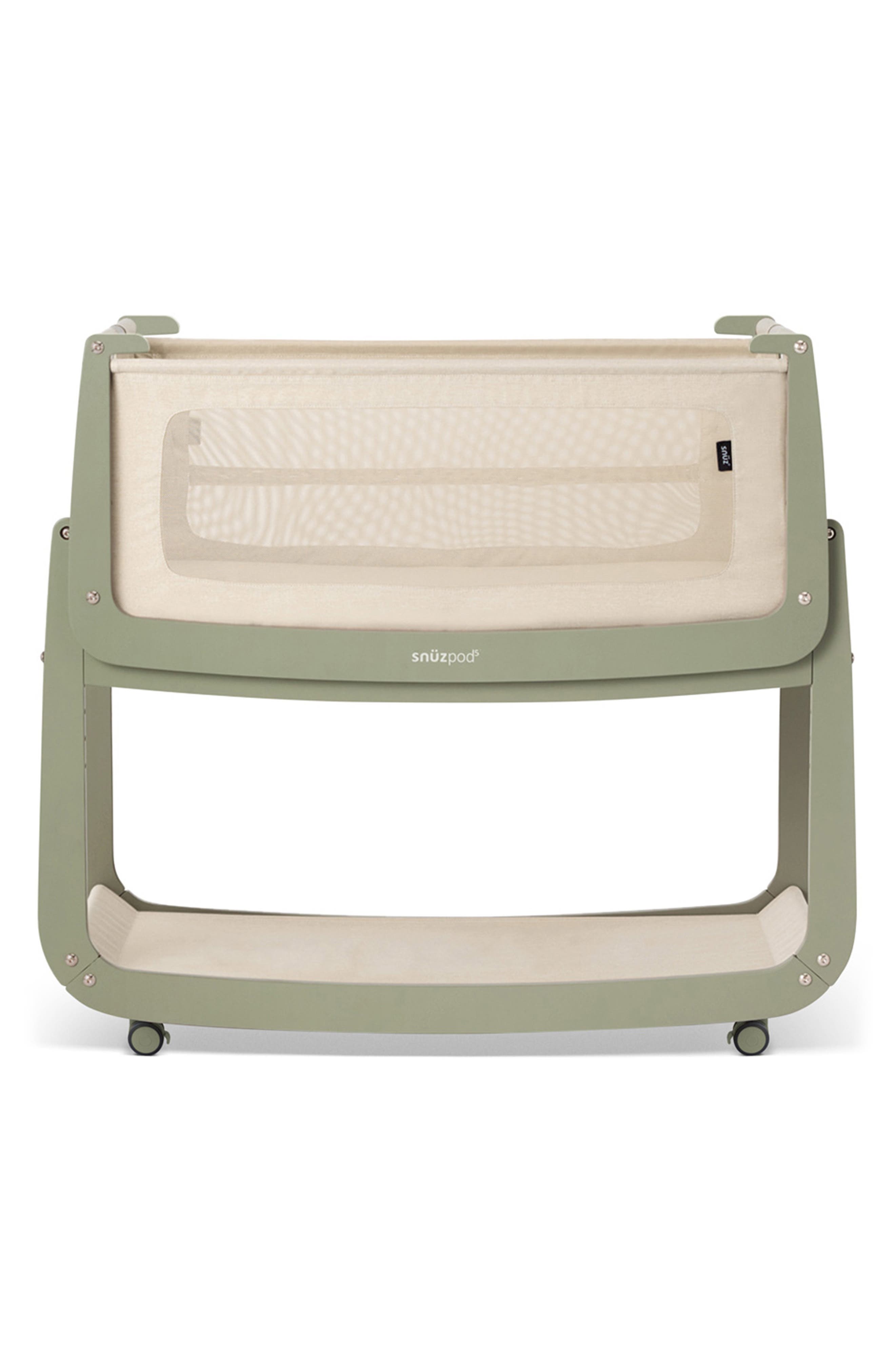 Snüz Pod5 Bedside Bassinet in Sage 