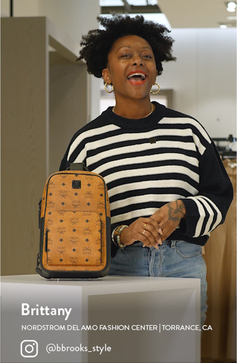 Small Aren Coated Canvas Sling Bag, sales video thumbnail