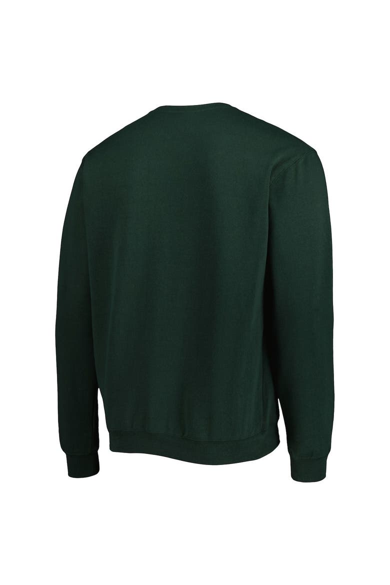 Men's Colosseum Green Florida A&M Rattlers Arch Over Logo Pullover Sweatshirt, Alternate, color, Green