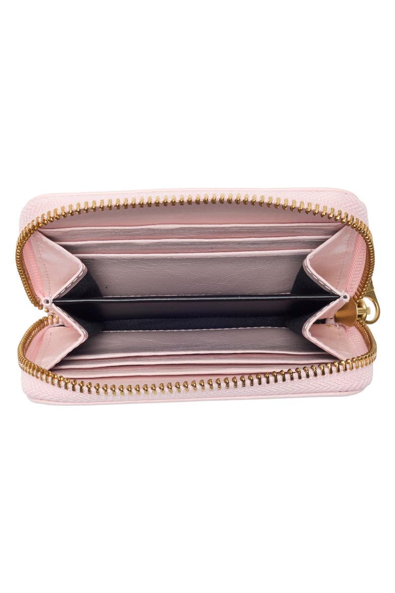 Small Zip Wallet, Alternate, color, ICE PINK