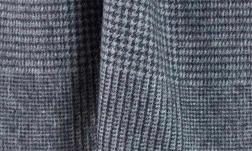 Bruno Magli Glen Plaid Silk & Cashmere Blend Scarf In Gray