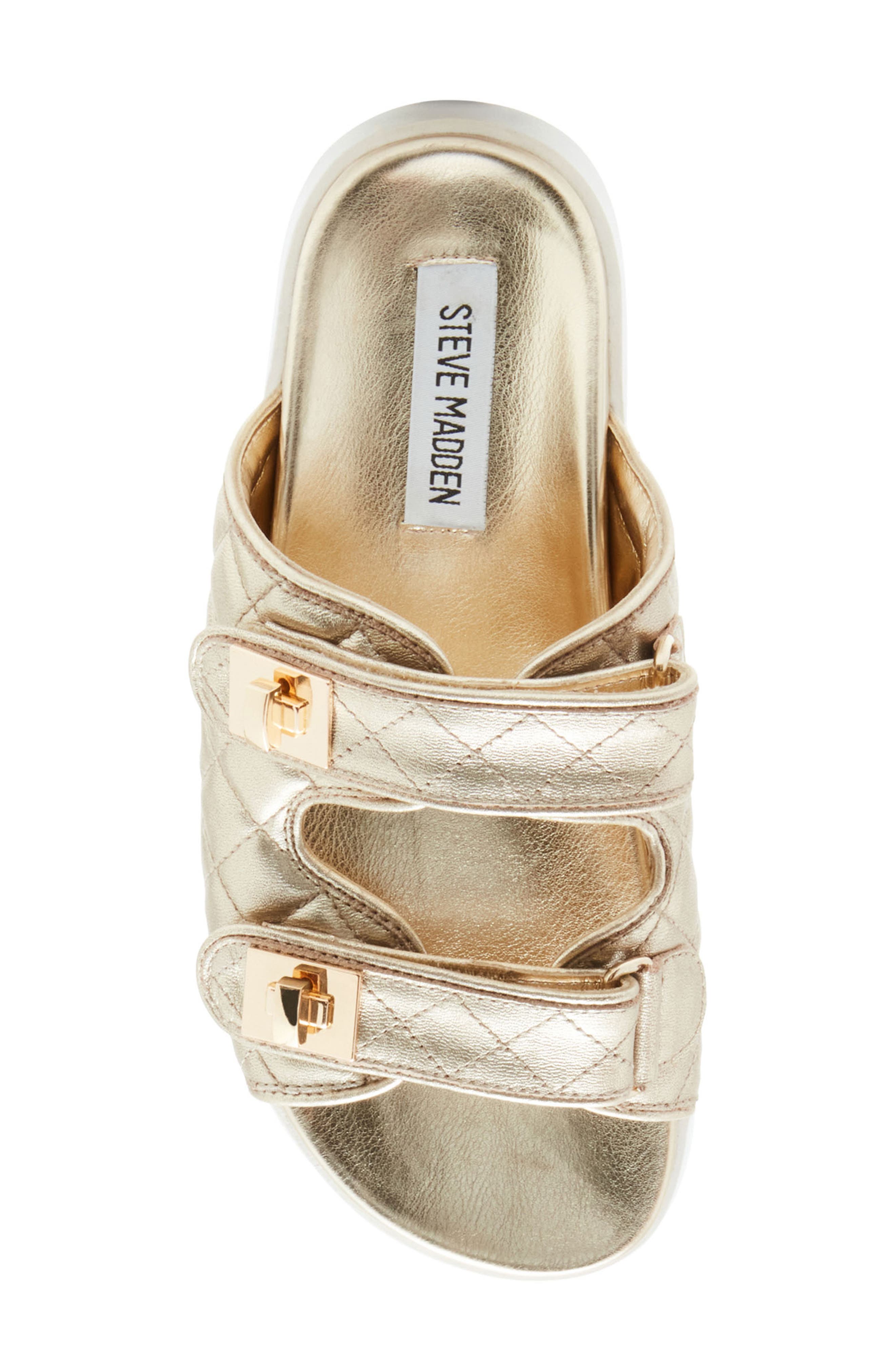 Schmona Slide Sandal, Alternate, color, GOLD