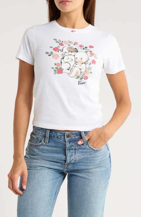Hi Res Kewpie Flowers Graphic T-Shirt