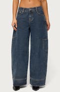 EDIKTED Nea Pocket Low Rise Wide Leg Jeans