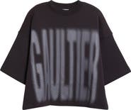 Jean Paul Gaultier Boxy Logo Crop Graphic T-Shirt