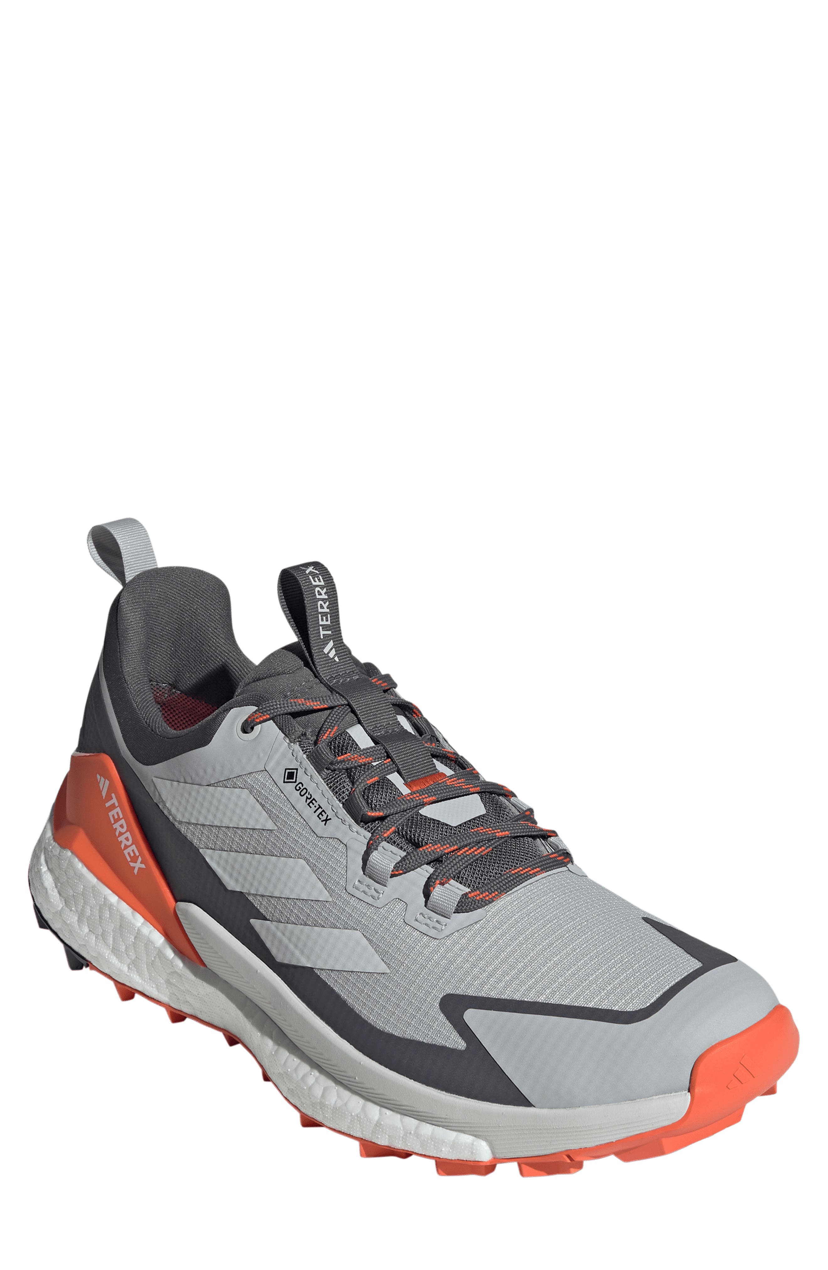 adidas Terrex Free Hiker 2.0 Gore-Tex<sup>®</sup> Waterproof Hiking Shoe, Main, color, Grey/ Grey/ Grey