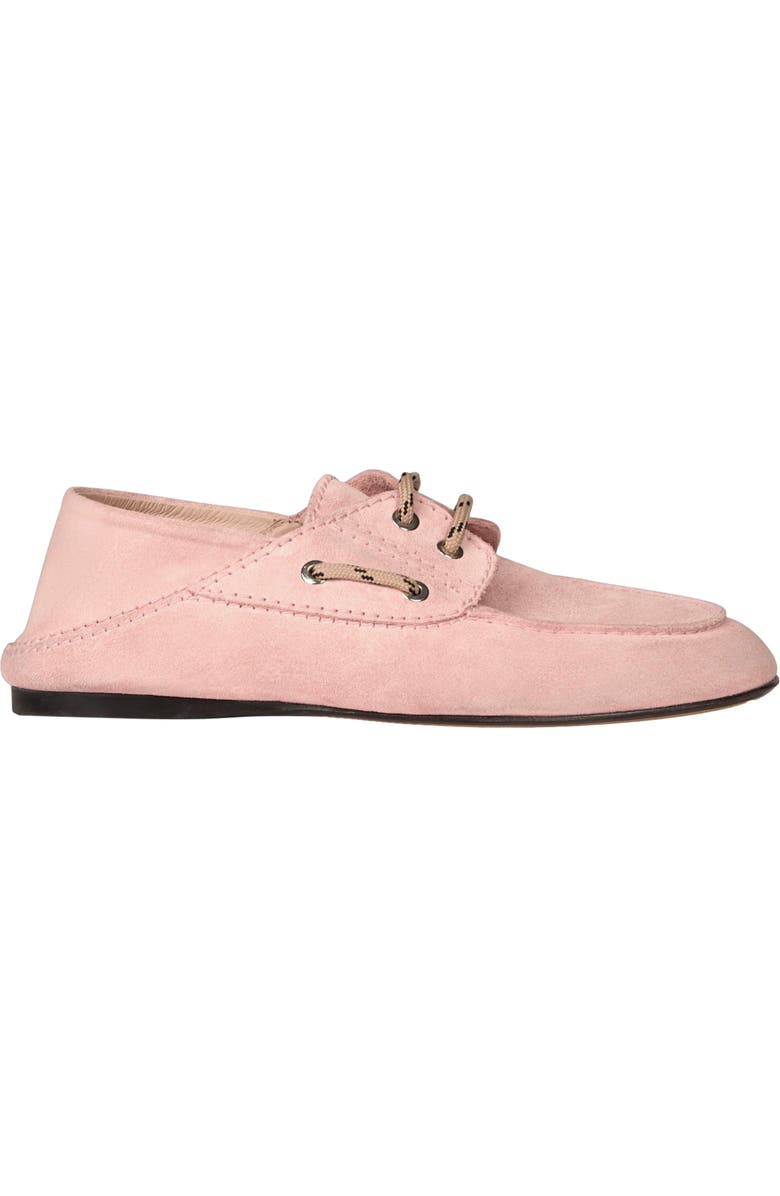 SANDRO Suede boat shoe loafers, Main, color, Pink