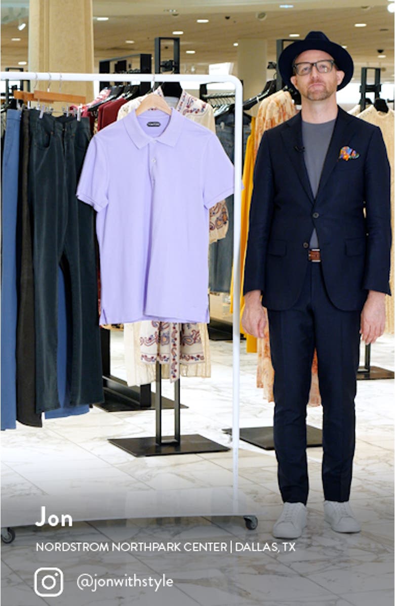 Short Sleeve Cotton Piqué Polo, sales video thumbnail