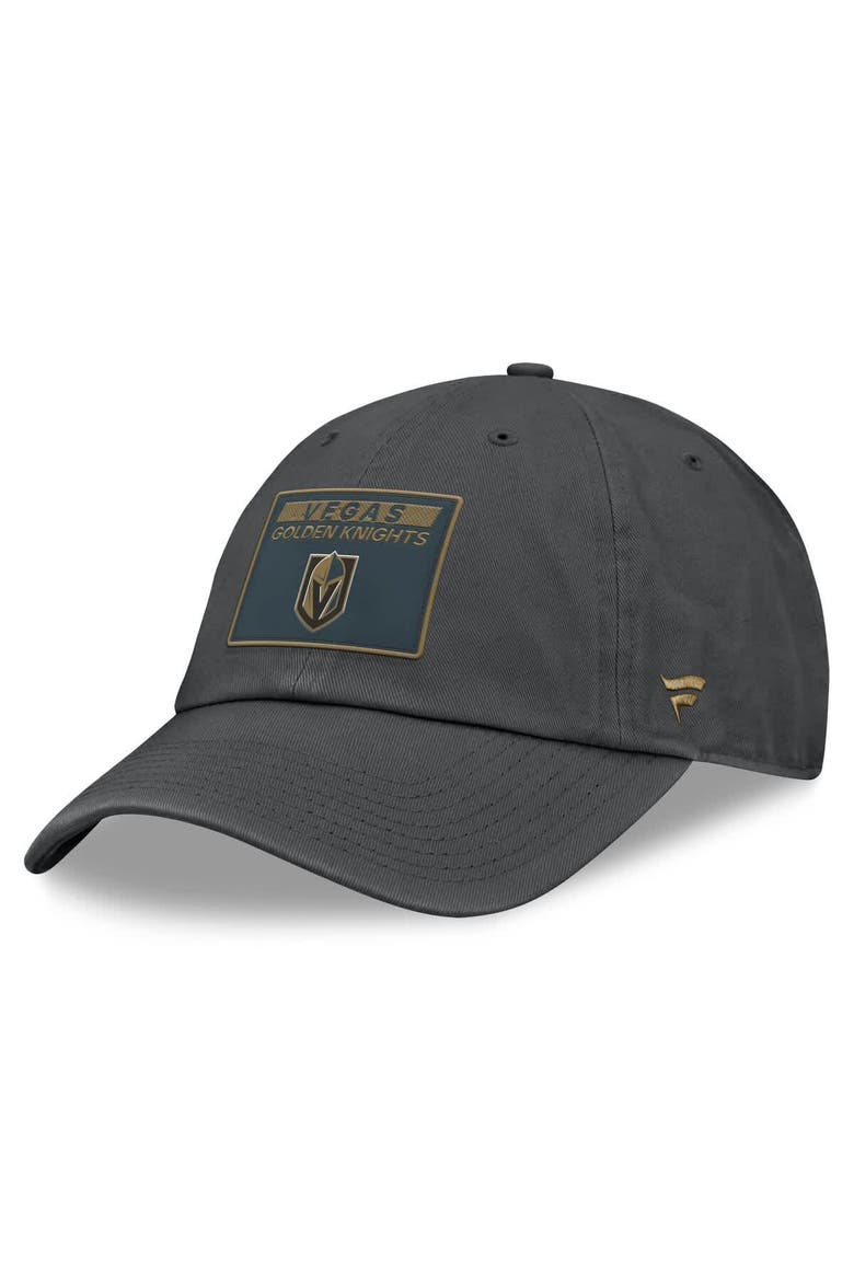 Women's Fanatics Gray Vegas Golden Knights Authentic Pro Rink Adjustable Hat, Main, color, Gray