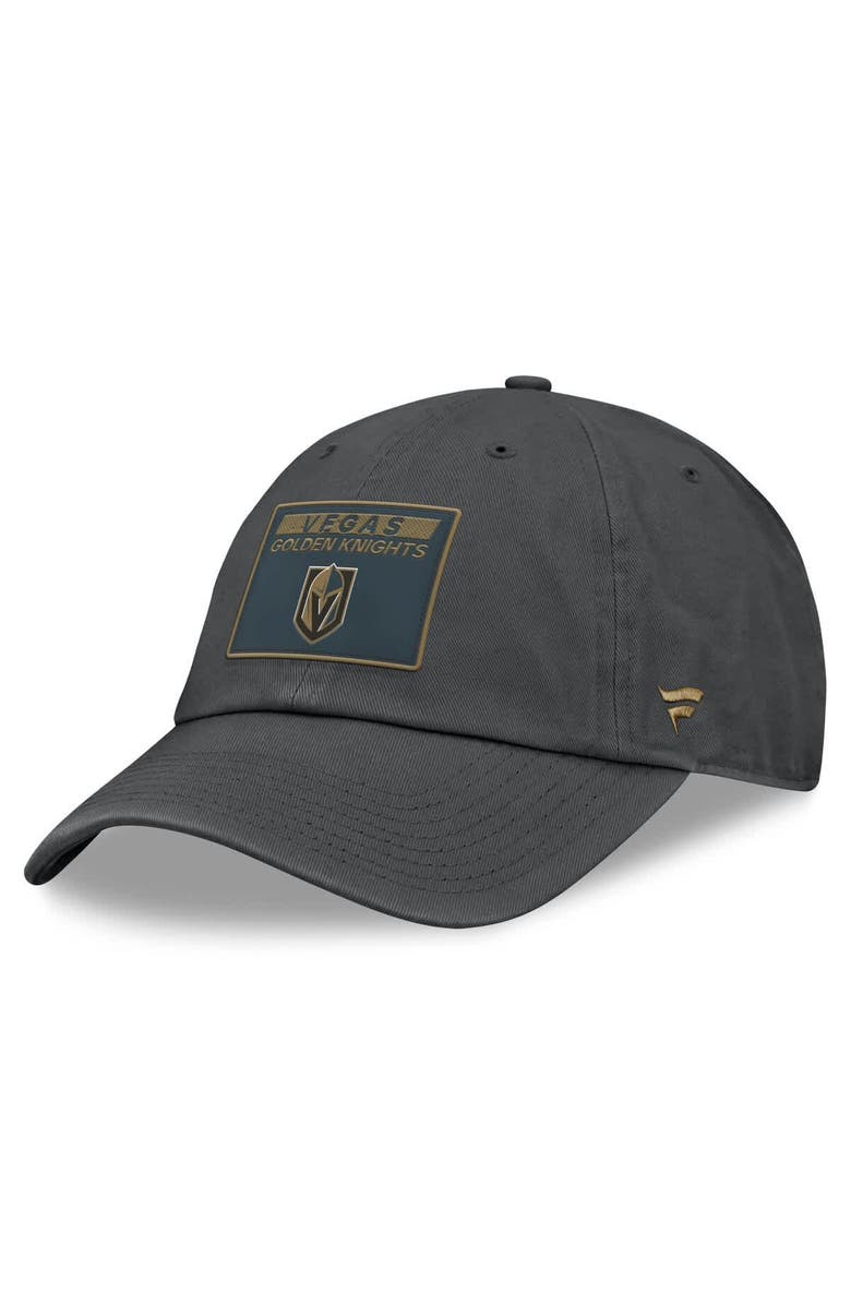 FANATICS Women's Fanatics Gray Vegas Golden Knights Authentic Pro Rink Adjustable Hat, Main, color, Gray