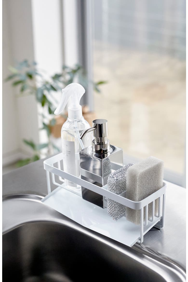 Sponge & Bottle Holder, Alternate, color, WHITE