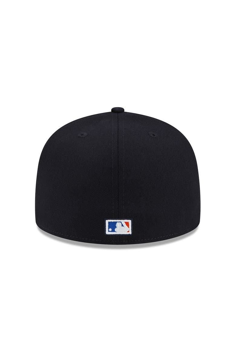 New Era Men's New Era x Just Don Navy New York Yankees 59FIFTY Fitted Hat, Alternate, color, 